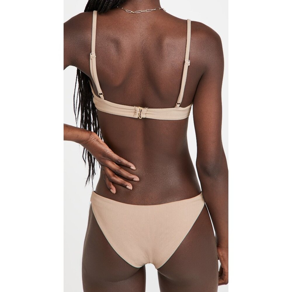 BEACH RIOT Camilla Bikini Top in Tan Small Womens Swimsuit - Picture 12 of 13